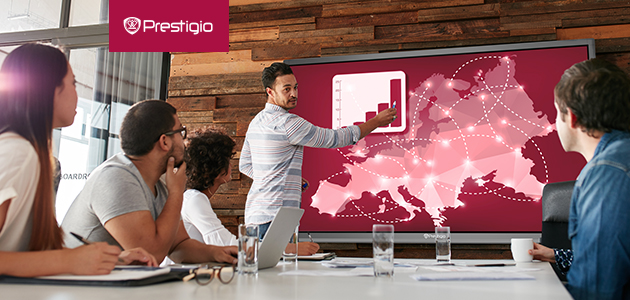 Prestigio® MultiBoard 98' G-series (UHD). Maximum touch UHD screen