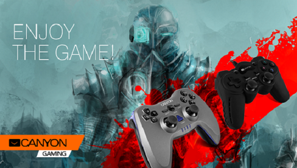 Sit back and enjoy the immersive gaming experience with the new gamepads by Canyon!