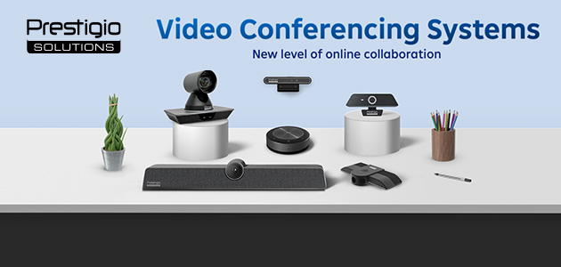 International brand of solutions for business and education Prestigio Solutions announces the launch of a new category of products for video conferencing and online communications. The company's portfolio is now wide enough to create modern high-tech meeting rooms and classrooms that can satisfy the needs of any customer.