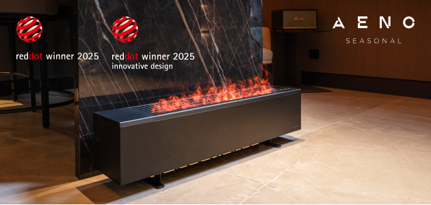 AENO’s upcoming launch – the AENO Premium Eco Smart Space Heater with REAL FIRE Effect – has won two Red Dot Awards in the 2025 Product Design competition. The device was recognized in two categories: Heating and Air Conditioning Technology and Innovative Design. The Red Dot Award: Product Design is one of the world’s most respected design competitions held since 1955.