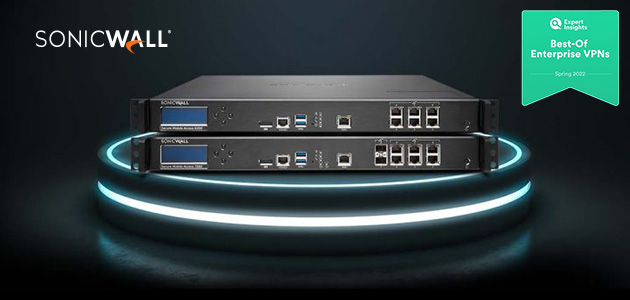 SonicWall announced that it has been awarded an Expert Insights “Best-Of” award for its enterprise VPN solution: SMA 1000 Series.