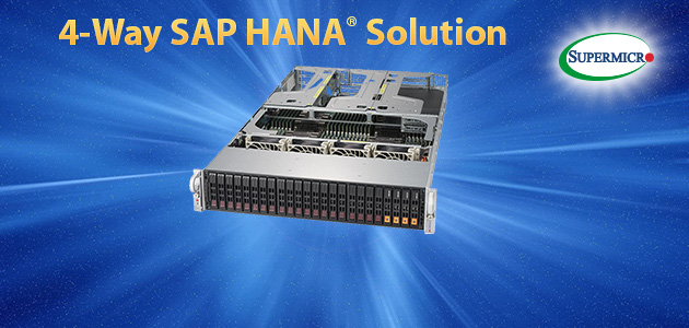 Extending Supermicro’s comprehensive portfolio of SAP Certified systems