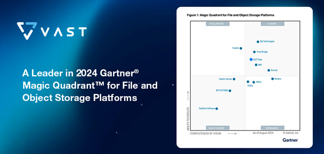 Vast Data secures top position in Gartner’s Magic Quadrant for File and Object Storage Platforms